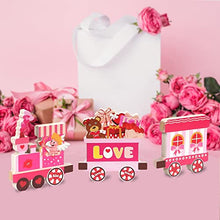 Load image into Gallery viewer,  3 Pieces Valentine Centerpiece Decorations Love Express Train Wooden Table Decorations Wedding Anniversary Centerpiece Signs

