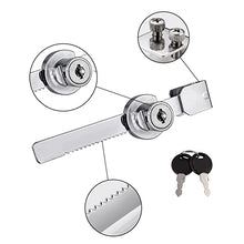 Load image into Gallery viewer, 12Pack Sliding Glass Door Ratchet Lock, Display Case Lock, Glass Case Lock, Glass Display Lock, Glass Showcase Window Key Lock, Lock for Display Case with 24 Keys (Keyed Alike)
