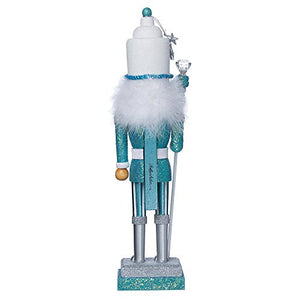 Kurt Adler Hollywood Nutcracker, 17-Inch, Turquoise/White (HA0152)