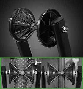 Clothink Foldable Bicycle Storage Stand, Bike Floor Parking Rack Wheel Holder for Garage Indoor for Mountain and Road Bike