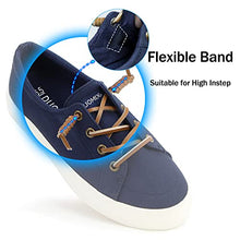 Load image into Gallery viewer, Women Canvas Fashion Sneaker Slip On Shoes with Arch Support Insole Boat Shoes Casual Platform Boots No Lace Needed/Washable/Anti Slip 7.5 Navy Blue
