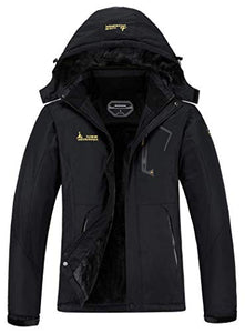 MOERDENG Women's Waterproof Ski Jacket Warm Winter Snow Coat Mountain Windbreaker Hooded Raincoat