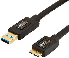 Load image into Gallery viewer, Amazon Basics USB 3.0 Charger Cable - A-Male to Micro-B - 3 Feet (0.9 Meters), Black
