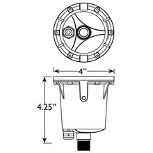 Load image into Gallery viewer, VOLT Cold Forged Brass 12V in-Grade Bronze Well Light (Turret Top) with LED Bulb
