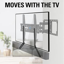 Load image into Gallery viewer, Mounting Dream Soundbar Mount Sound Bar TV Bracket for Mounting Above or Under TV Fits Most of Sound Bars Up to 15 Lbs, with Detachable Long Extension Plates MD5420
