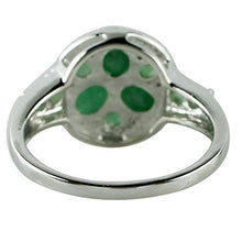 Load image into Gallery viewer, Carillon 1.12 Carat Sakota Emerald Oval Shape Natural Non-Treated Gemstone 14K White Gold Ring Engagement Jewelry for Women &amp; Men
