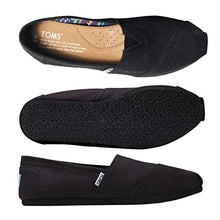 Load image into Gallery viewer, TOMS Women's Classic Alpargata Slip-On Shoe Black On Black Canvas 7 M
