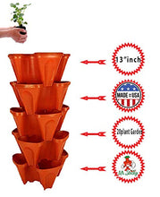 Load image into Gallery viewer, Mr. Stacky 5-Tier Strawberry Planter Pot, 5 Pots
