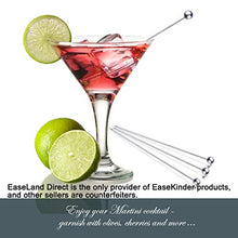 Load image into Gallery viewer, Cocktail Picks in Gift Box - Upgrade Stainless Steel Martini Olive Skewers Reusable Sandwich Sticks Appetizer Toothpicks Fruit Stick, Perfect for Party Home Bar - 4.3 Inches, 12PCS (Small Ball)
