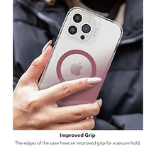 Load image into Gallery viewer, ZAGG Gear4 Milan Snap Case - MagSafe Compatible Clear Case with Beautiful Detailing - for Apple iPhone 13 Pro Max - Rose,702008222
