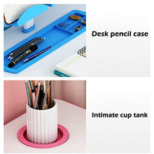 Load image into Gallery viewer, Children's Desk and Chair Combination Set Height Adjustable, Kids Writing Student Desk with Book &amp; Tablet Holder(Pink)
