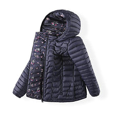 Load image into Gallery viewer, QLZ Girls Long Down Coat,Puffer Jacket,3-14 Years,Double-sided Wear，Camouflage
