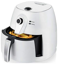 Load image into Gallery viewer, Ovente Electric Air Fryer 1400 Watt Power with Non-Stick Fry Basket &amp; Grill Pan, 3.2 Quart Air Oven and Cooker with Temperature Control and 30 Minute Timer for Frying Baking Grilling, White FAM21302W
