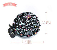 Load image into Gallery viewer, Bun Cover Hair Holder, Hand Crafted Hair Clip. this Attractive Hair Accessory can be used as a Bun Maker or a Hair Grip. Hair Styling for Women for Thick and Thin Hair. 2 Pcs Uniquely Hand Painted.
