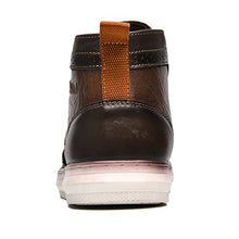 Load image into Gallery viewer, Casual Wingtip Oxford Leather Sneaker Boots for Men Arkbird Men's Fashion Mid-Top Walking Shoes Lightweight Khaki Size 10
