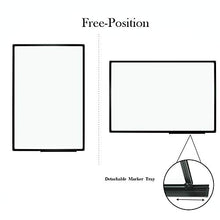 Load image into Gallery viewer, JILoffice Magnetic Whiteboard/White Board, Dry Erase Board 36 x 24 Inch, Black Aluminum Frame Wall Mounted Board for Office Home and School
