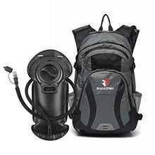 Load image into Gallery viewer, ROCKRAIN WindSeeker Insulation Hydration Cycling Backpack Pack with 2.5L BPA Free Leak Proof Water Bladder, Sufficient Storage Space for Outdoor Gear, for Cycling (Grey)
