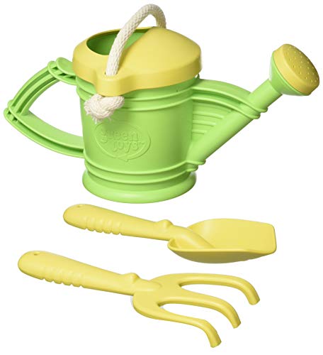 Green Toys Watering Can, Green CB - Pretend Play, Motor Skills, Kids Outdoor Role Play Toy. No BPA, phthalates, PVC. Dishwasher Safe, Recycled Plastic, Made in USA.