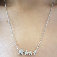 Load image into Gallery viewer, Dazzlingrock Collection 0.35 Carat (ctw) 10K Round Diamond Ladies Shooting Star Pendant (Silver Chain Included) 1/3 CT, White Gold
