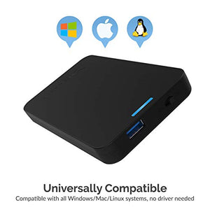 SABRENT 2.5-Inch SATA to USB 3.0 Tool-Free External Hard Drive Enclosure + 7 Port USB 3.0 HUB + 2 Charging Ports with 12V/4A Power Adapter