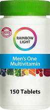 Load image into Gallery viewer, Rainbow Light Men’s One Multivitamin – High Potency with Vitamin C, D &amp; Zinc for Immune Support, Non-GMO, Vegetarian – 150 Tablets (5 Month Supply)
