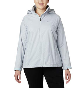 Columbia Women's Switchback III Printed Jacket, Packable, Cirrus Grey Wispy Bamboo Emboss, Medium