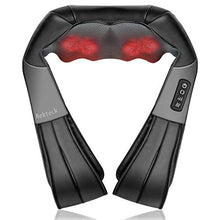 Load image into Gallery viewer, Shiatsu Neck and Back Massager with Soothing Heat, Nekteck Electric Deep Tissue 3D Kneading Massage Pillow for Shoulder, Leg, Body Muscle Pain Relief, Home, Office, and Car Use

