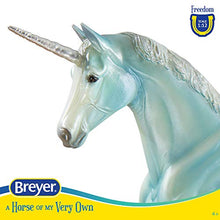 Load image into Gallery viewer, Breyer Horses Freedom Series Le Mer Unicorn | Horse Toy | 9.75" x 7" | 1:12 Scale | Model #62060 , Blue
