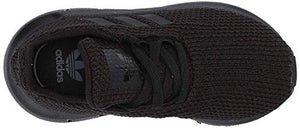 adidas Originals Baby Unisex's Swift Run Sneaker, Black/Black/Black, 6K M US Toddler