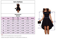 Load image into Gallery viewer, Sarin Mathews Women Off The Shoulder Short Sleeve High Low Cocktail Skater Dress Yellow S

