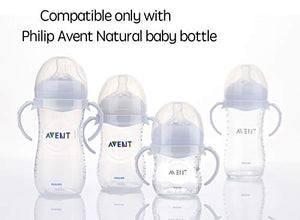 Compatible Baby Bottle Handles for Philips Avent Natural Baby Feeding Bottles, 2 Count