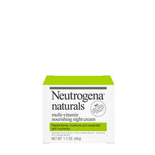Load image into Gallery viewer, Neutrogena Naturals Multi-Vitamin Moisturizing &amp; Nourishing Night Face Cream with Antioxidant Bionutrients &amp; Vitamins B, C &amp; E, Non-Comedogenic &amp; Sulfate-, Paraben-, Phthalate- &amp; Dye-Free, 1.7 oz

