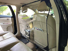 Load image into Gallery viewer, Car Partition Sneeze Guard with AC Window for Rear Portable Removable Foldable
