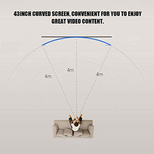 Load image into Gallery viewer, Nannday Large Curved Screen TV, TV Ultra Thin 55inch LCD 3000R Curvature Smart 4K HDR HD TV Network Version 110V(110V US)
