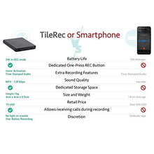 Load image into Gallery viewer, TileRec - Slimmest Voice Activated Recorder with 145 Hours Recording Capacity, MP3 Records, 24 Hours Battery Time, Metal Case – by Atto Digital
