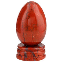 Load image into Gallery viewer, mookaitedecor Red Jasper Crystal Egg Polished Gemstone Figurines with Stone Stand
