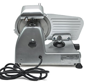 KWS Premium MS-6SS 200w Electric Meat Slicer 6-Inch Stainless Steel Blade, Frozen Meat/Deli Meat/Cheese/Food Slicer Low Noises Commercial and Home Use