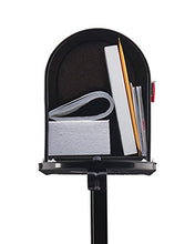 Load image into Gallery viewer, Gibraltar Mailboxes Decorative Medium Capacity Galvanized Steel Black, Mailbox &amp; Post Combo, T11KIT0B
