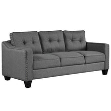 Load image into Gallery viewer, Harper &amp; Bright Designs 3 Pieces Living Room Sets, Couch Set for Living Room with Sofa Loveseat and Armchair (Nail Trim - Grey)
