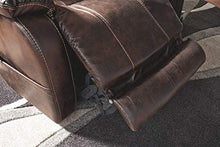 Load image into Gallery viewer, Signature Design by Ashley Barling Power Recliner Adjustable Headrest Walnut
