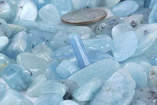 Load image into Gallery viewer, ZenQ 1 lb Aquamarine Tumbled Stone Chips Crushed Natural Crystal Quartz Pieces
