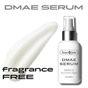 DMAE MSM Facial Serum 2 oz Lifts Tightens Plumps Firms For Dry Skin Reduce Wrinkles Lines Sagging Anti-Aging