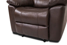 Load image into Gallery viewer, JUNTOSO 3 Pieces Recliner Sofa Sets Bonded Leather Lounge Chair Loveseat Reclining Couch for Living Room - Chocolate
