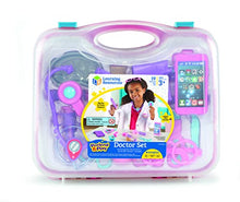 Load image into Gallery viewer, Learning Resources Pretend and Play Doctor Kit - 19 Piece Set, Ages 3+ Doctor Kit for Kids, Pink Doctor Costume, Toy Medical Kit, Toddler Social Emotional Learning Toys
