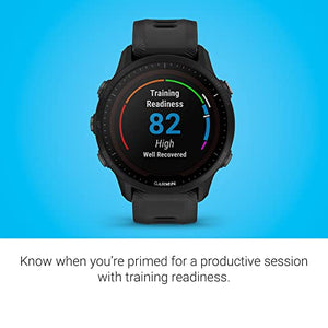 Garmin Forerunner® 955 Solar, GPS Running Smartwatch with Solar Charging Capabilities, Tailored to Triathletes, Long-Lasting Battery, Black