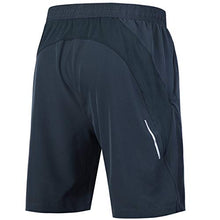 Load image into Gallery viewer, Souke Sports Men's Workout Running Shorts Quick Dry Athletic Performance Shorts Black Liner Zip Pockets (Darkgrey,Large)
