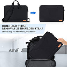 Load image into Gallery viewer, 15.6 Inch Laptop Sleeve, Simboom Laptop Messenger Bag with Accessories Organizer Pouch, Waterproof Shoock-Proof Protective Case Compatible with 15.6 inch Dell Acer Asus Hp Lenovo - Black
