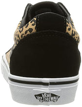 Load image into Gallery viewer, Vans Women's Low-Top Trainers Sneaker, Cheetah Black White, 8.5
