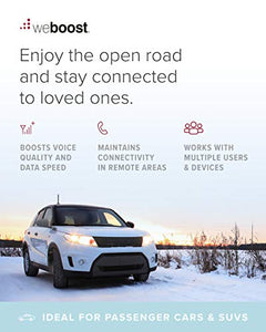 weBoost Drive Reach (470154) Vehicle Cell Phone Signal Booster | Car, Truck, Van, or SUV | U.S. Company | All U.S. Networks & Carriers -Verizon, AT&T, T-Mobile, Sprint & More | FCC Approved