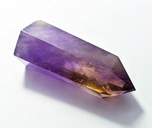 Amethyst Healing Crystal Wand Pointed & Faceted Prism Bar for Reiki Chakra Meditation Therapy Deco